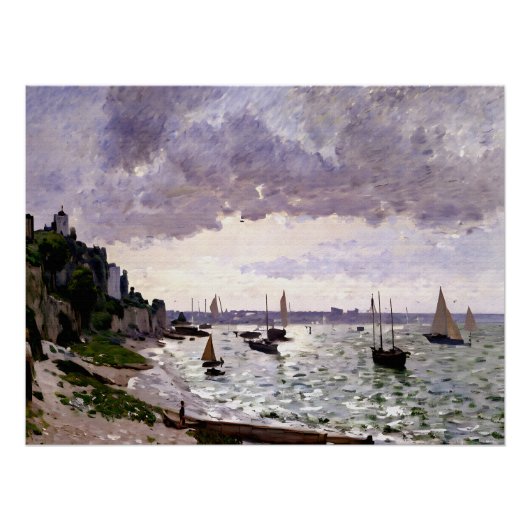 De kust bij Sainte-Adresse Perfect Poster (Voorkant)