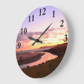 De kust in de zomer grote klok (Hoek)