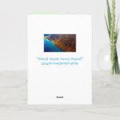 De Kust Kauai Hawaï van Nepali Kaart (Achterkant)