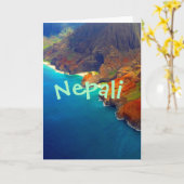 De Kust Kauai Hawaï van Nepali Kaart (Gele Bloem)