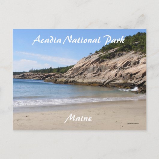 De kust lopen briefkaart (Voorkant)