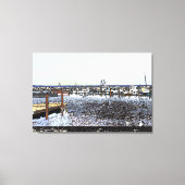 De kust, Marseillan Zuid-Frankrijk Canvas Afdruk (Voorkant)