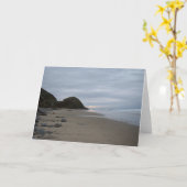 De Kust Notecard van Oregon Kaart (Gele Bloem)