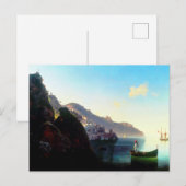 De kust van Amalfi door Ivan Aivazovsky Briefkaart (Voorkant / Achterkant)