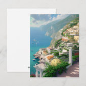 De kust van Amalfi is een van de mooiste Feestdagenkaart (Voorkant / Achterkant)