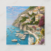 De kust van Amalfi is een van de mooiste Vierkante Visitekaartje (Voorkant)