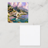 De kust van Amalfi is een van de mooiste Vierkante Visitekaartje (Voorkant / Achterkant)