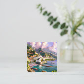 De kust van Amalfi is een van de mooiste Vierkante Visitekaartje (Staand voorkant)