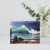 De kust van de turkooizen zee briefkaart (Staand voorkant)