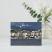 de kust van het genève - meer briefkaart (Staand voorkant)