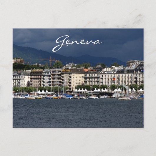 de kust van het genève - meer briefkaart (Voorkant)