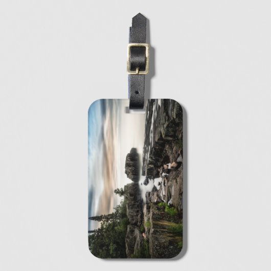 De kust van het meer van Superior | Minnesota Bagagelabel (Voorkant (verticaal))