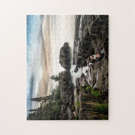 De kust van het meer van Superior | Minnesota Legpuzzel (Verticaal)