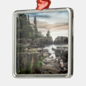 De kust van het meer van Superior | Minnesota Metalen Ornament (Links)
