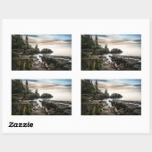 De kust van het meer van Superior | Minnesota Rechthoekige Sticker (Vel)