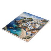 De kust van Ibiza is de thuisbasis van vele pracht Tegeltje (Zijkant)