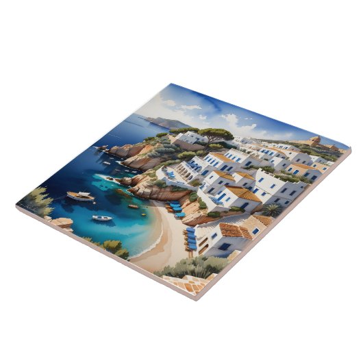 De kust van Ibiza is de thuisbasis van vele pracht Tegeltje (Zijkant)