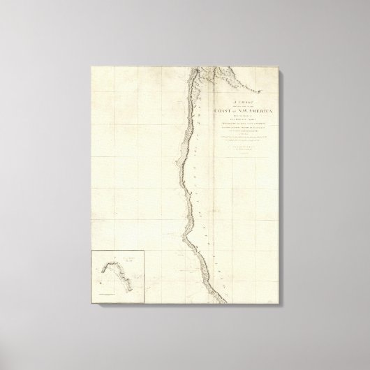 De kust van Noordwest-Amerika Canvas Afdruk (Voorkant)
