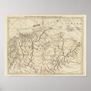 De kust van Tierra Firma van Cartagena Poster