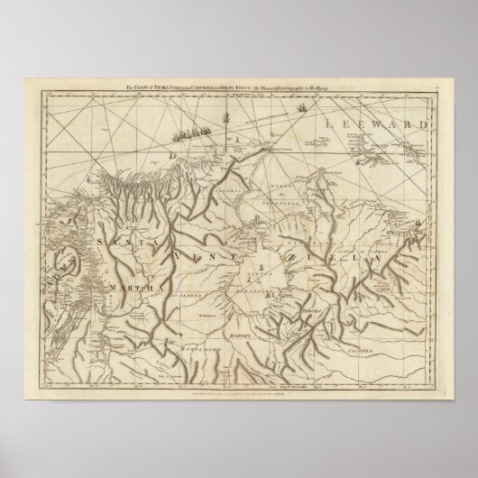 De kust van Tierra Firma van Cartagena Poster (Voorkant)