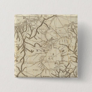 De kust van Tierra Firma van Cartagena Vierkante Button 5,1 Cm