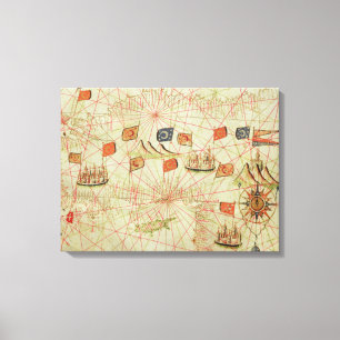 De kust van Turkije en Cyprus Canvas Afdruk