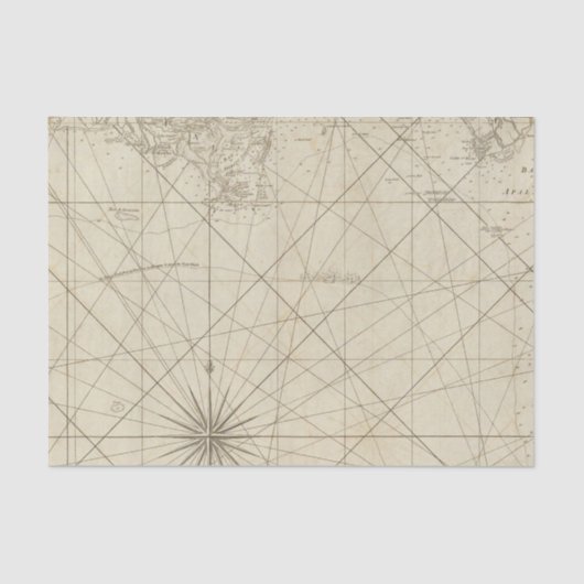 De kust van West Florida en Louisiana Tissuepapier (Voorkant)