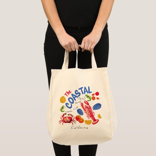 De Kust Zeevruchtenmarkt Tote Bag (Voorkant (product))