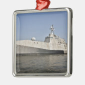 De kustgevechtsscheepsintegratie is in gang gezet metalen ornament (Links)