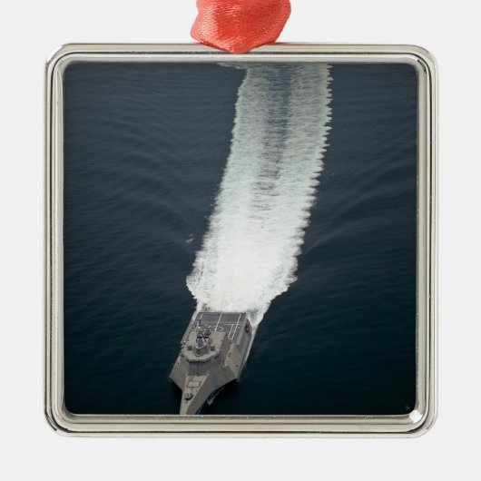 De kustgevechtsschip Independence 2 Metalen Ornament (Voorkant)