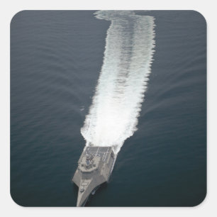 De kustgevechtsschip Independence 2 Vierkante Sticker