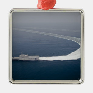 De kustgevechtsschip Independence 4 Metalen Ornament