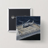 De kustgevechtsschip USVFreedom Vierkante Button 5,1 Cm (Voorkant /achterkant)