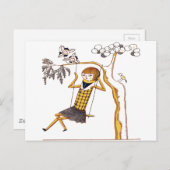 DE KUSTHOUTEN DOLEN BIJ HET SCHAKELEN BRIEFKAART (Voorkant / Achterkant)