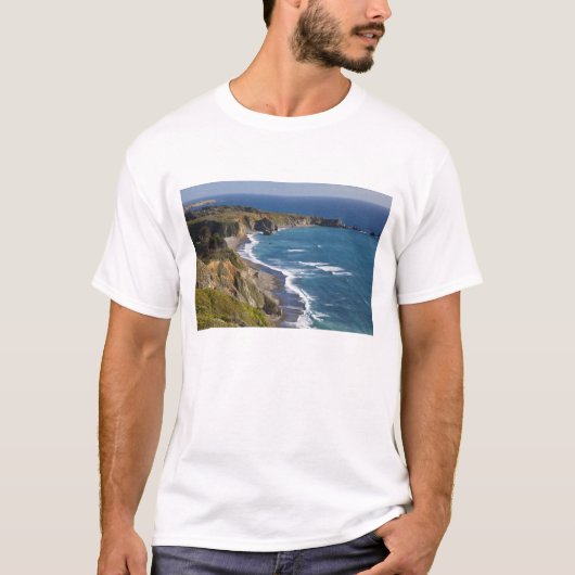 De kustlijn van de Big Sur in Californië, VS T-shirt (Voorkant)