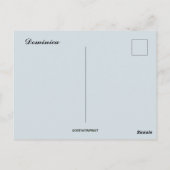 De kustlijn van Dominica Briefkaart (Achterkant)