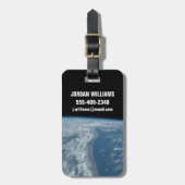 De kustlijn van Kenia en Somalië langs de Indische Bagagelabel (Voorkant verticaal)