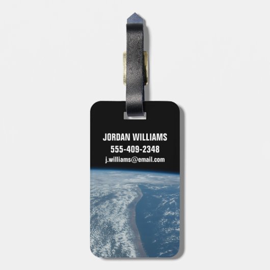 De kustlijn van Kenia en Somalië langs de Indische Bagagelabel (Achterkant verticaal)