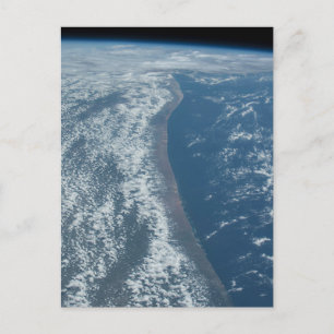 De kustlijn van Kenia en Somalië langs de Indische Briefkaart