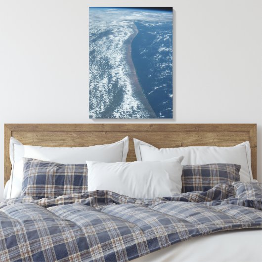 De kustlijn van Kenia en Somalië langs de Indische Canvas Afdruk (Insitu (Slaapkamer))