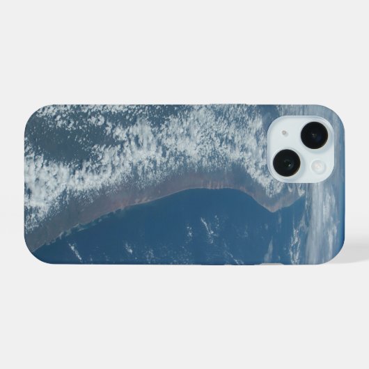 De kustlijn van Kenia en Somalië langs de Indische iPhone 15 Case (Achterkant horizontaal)