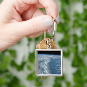 De kustlijn van Kenia en Somalië langs de Indische Sleutelhanger