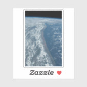 De kustlijn van Kenia en Somalië langs de Indische Sticker (Vel)