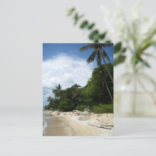 De Kustlijn van Phangan van Ko in het Briefkaart (Staand voorkant)