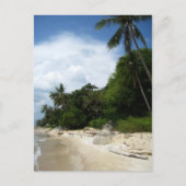 De Kustlijn van Phangan van Ko in het Briefkaart (Voorkant)