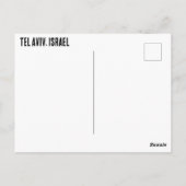 De kustlijn van Tel Aviv, Israël Briefkaart (Achterkant)