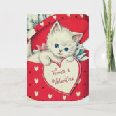 De  Kute Kitten Valentijnsdag van de Douane van de Feestdagen Kaart (Voorkant)