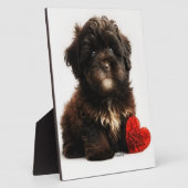 De Kutste Valentijn, Chocolate Havanese Puppy Fotoplaat (Zijkant)