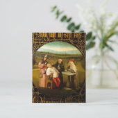 De kuur van Folly door Hieronymus Bosch Briefkaart (Staand voorkant)