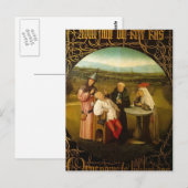 De kuur van Folly door Hieronymus Bosch Briefkaart (Voorkant / Achterkant)